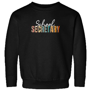 Discover School Secretary Leopard Design Sweatshirts