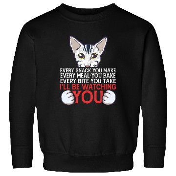 Discover I'Ll Be Watching You Oriental Cat Owner Sweatshirts