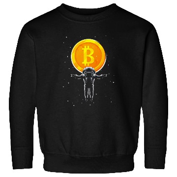Discover Bitcoin Coin-Crypto Astronaut Sweatshirts