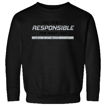 Discover Responsible Graphic Novelty Sarcastic Funny Sweatshirts