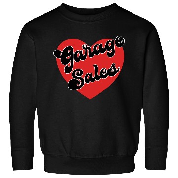 Discover Garage Sales red heart Sweatshirts