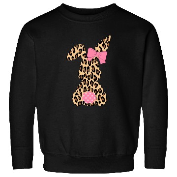 Discover Easter Leopard Plaid Buffalo Rabbit Easter Day Sweatshirts