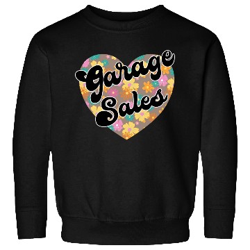 Discover Garage Sales brown floral heart Sweatshirts