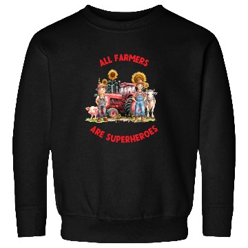 Discover All farmers are superheroes Sweatshirts