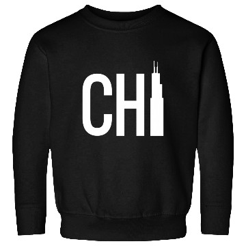 Discover Chi White Chicago Skyscraper City Sweatshirts