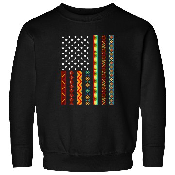Discover African Kente Cloths American Flag Sweatshirts