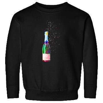 Discover Champagne Bottle Sparks Sweatshirts