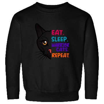 Discover Eat Sleep Cat Warrior Repeat Cat Warrior Love Cats Sweatshirts