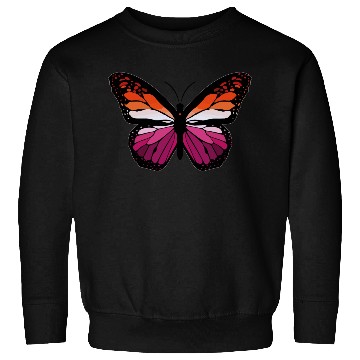 Discover Lesbian Monarch Butterfly Sticker Sweatshirts