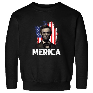 Discover Merica Lincoln President Independence Day Party Sweatshirts