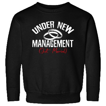 Discover Under Newagement Just Married Groom Bride Wedding Sweatshirts