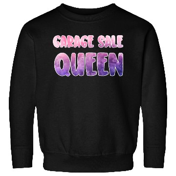 Discover Garage Sale Queen purple pink watercolor Sweatshirts