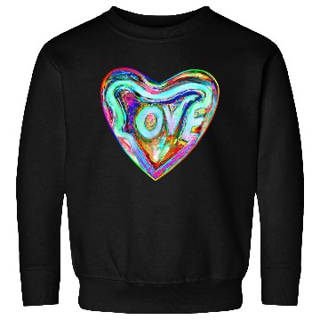 Discover Psychedelic Pride Rainbow Love Heart Sweatshirts