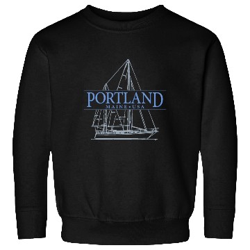 Discover Portland Maine Sailing Sweatshirts