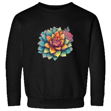 Discover Cactus Blooming Cacti Succulent Lover Wildflower Sweatshirts
