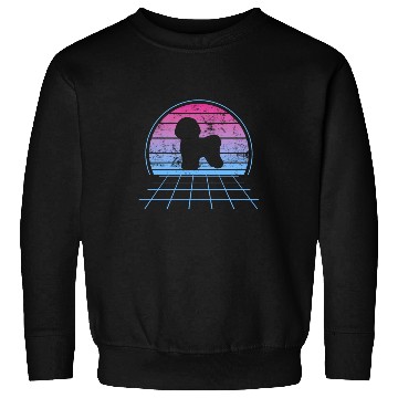 Discover Bichon Frise Silhouette Retro Vintage Sweatshirts