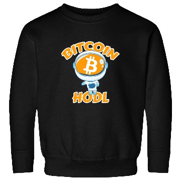 Discover Bitcoin Coin-Crypto Astronaut-HODL Sweatshirts