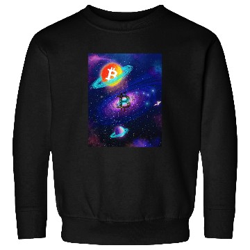 Discover Bitcoin Coin-Crypto SPACE Sweatshirts