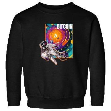 Discover Bitcoin Coin-Crypto Astronaut Sweatshirts