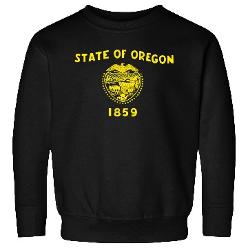 Discover Blue Oregon Flag State Usa Sweatshirts