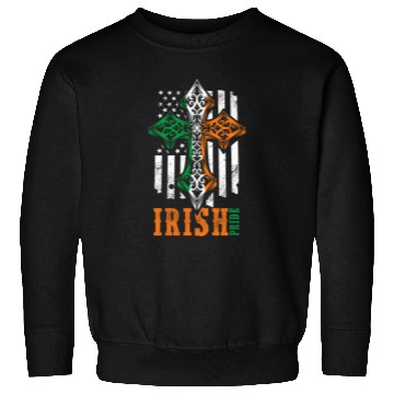 Discover Irish American Flag Celtic Cross Sweatshirts