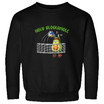 Discover Holy Blockamole I Volleyball Avocado Food Sweatshirts