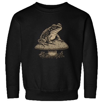 Discover Cottagecore Floral Frog Aesthetic Wo Sweatshirts