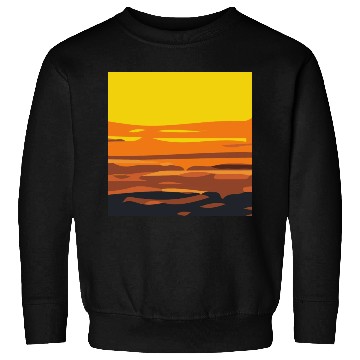 Discover Sunset Rectangle Sweatshirts