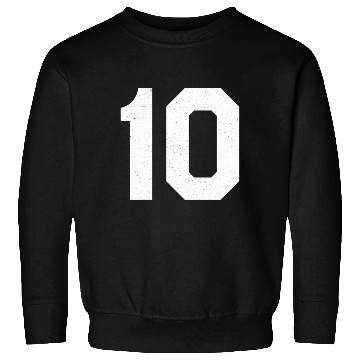 Discover Jersey Number 10 Ten Athletic Sports Sweatshirts