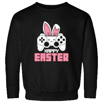 Discover Video Game Bunny Controller Happy Easter Gamer Sweatshirts