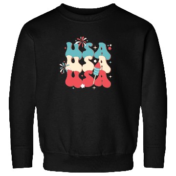 Discover USA And Fireworks, Independence Day Sweatshirts