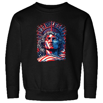 Discover Statue of Liberty Face USA Sweatshirts