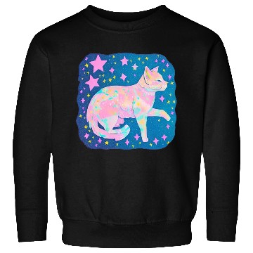 Discover Neon Star Cat Sweatshirts
