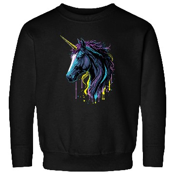 Discover Neon Splash Unicorn Sweatshirts