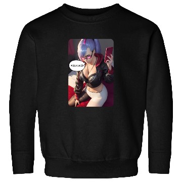 Discover Cyberpunk Waifu Influencer Design 4 Sweatshirts