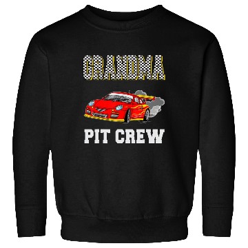 Discover Grandma Pit Crew Birthday Racing Car Theme Race Sweatshirts