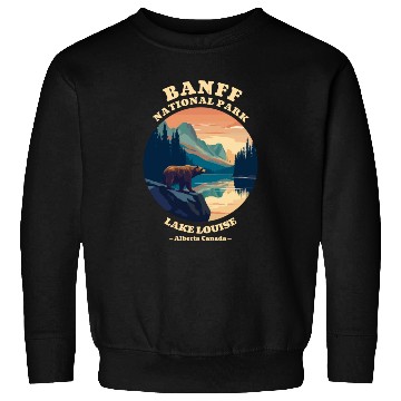 Discover Vintage Retro Canadian Banff National Park Sweatshirts