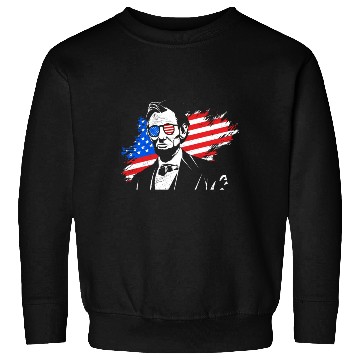 Discover Merica Lincoln President Independence Day Party Sweatshirts