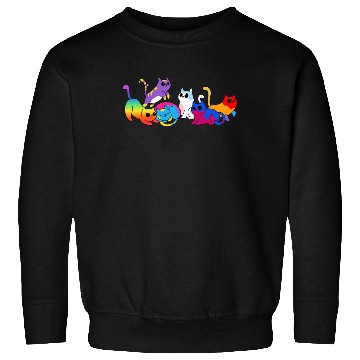 Discover Pride Kittens LGBTQIA+ Cats Colorful Cat Sweatshirts