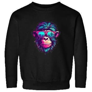 Discover Miami Sunglass Monkey - Embrace the Sun Sweatshirts