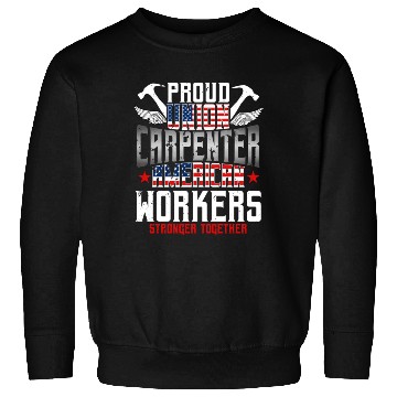 Discover Carpenter Proud Union American Flag Patriotic Sweatshirts