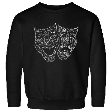 Discover Comedy Tragedy Word Sweatshirts