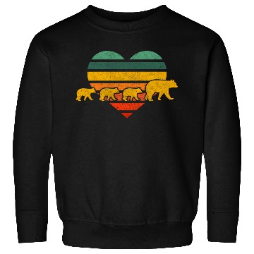 Discover Mama Bear Three Cubs Heart Mothers Day Sweatshirts