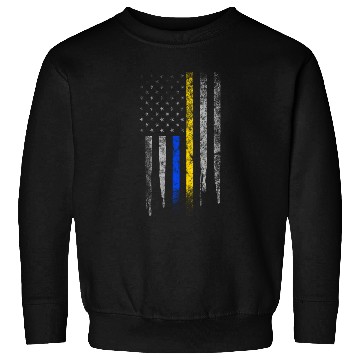 Discover Gold Blue Line 911 Police Dispatcher First Sweatshirts