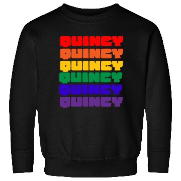 Discover Quincy Rainbow Type Sweatshirts