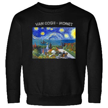 Discover Starry Night Garden At Sainte Adresse Impressionis Sweatshirts