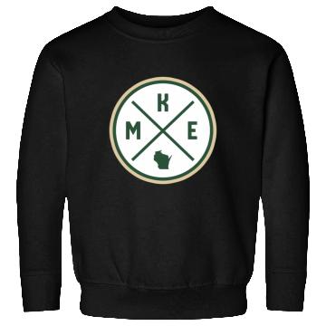 Discover Milwaukee Circle Patch Green Sweatshirts