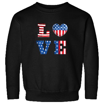 Discover LOVE America Independence Day USA Patriots Sweatshirts