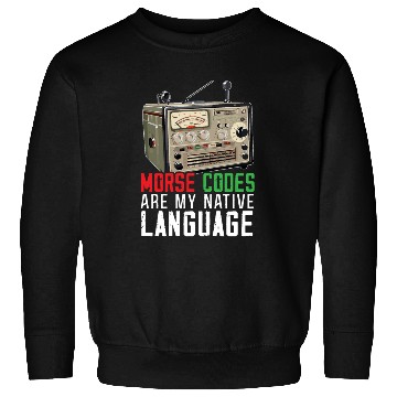 Discover Ham Radio Operator Morse Code Radioactivity Sweatshirts