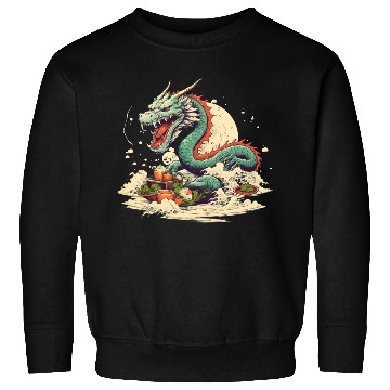 Discover Sushi Dragon Japanesse Kawaii Sweatshirts
